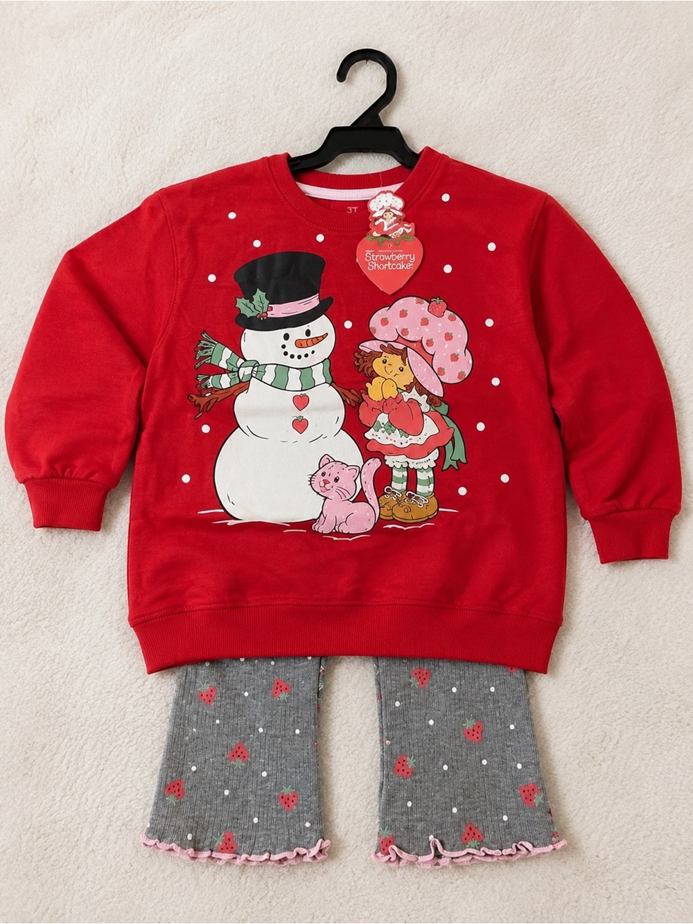 NWT Strawberry Shortcake Toddler Girls 2-Piece Outfit Set 3T
